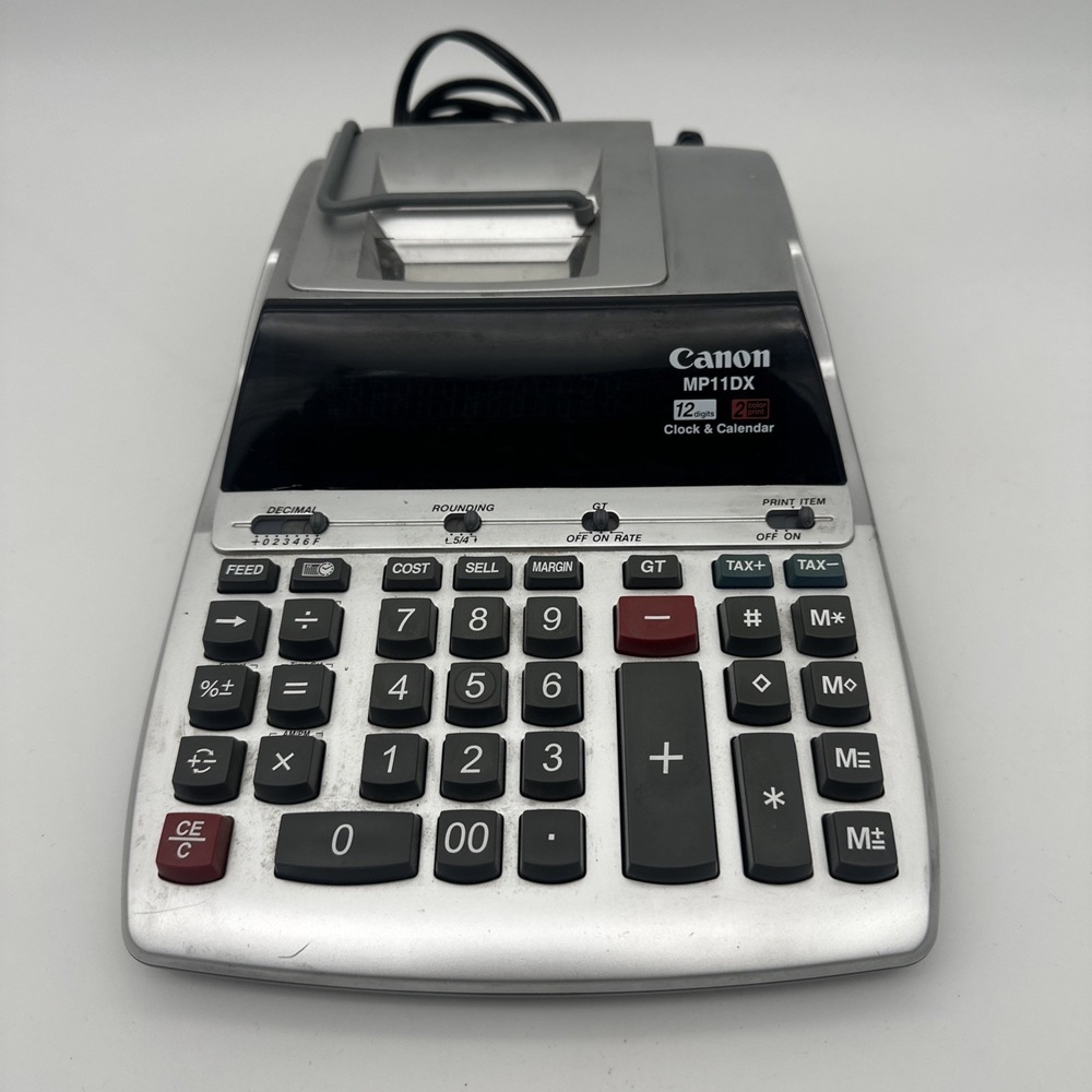 Canon MP11DX - 12 digit calculator  - used, working,‎ needs printing paper roll